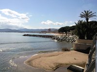 Pont frejus St raphael  Les plages de Fréjus vu depuis le pont qui sépare les 2 communes.