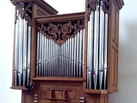 L orgue eglise St F de paule  L'orgue de l'église de Saint François de Paule.