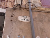 Oran - La plaque de la rue de Gènes - 2010