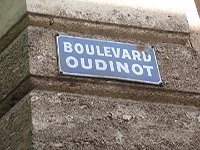 Oran - La plaque du boulebard Oudinot, encore présente - 2010