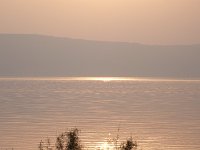 Coucher de soleil sur le lac de Tiberiade. sept 2008