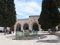 Jérusalem.  Mosquée El-Aqsa et la fontaine des ablutions. Juin 2011