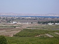 Kuneitra en Syrie, ville fantôme.On voit bien les barbelés.