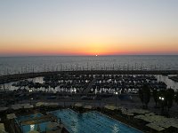 Tel Aviv, coucher de soleil  depuis l'hôtel.