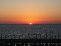 Tel Aviv, coucher de soleil  depuis l'hôtel.