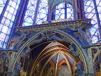 La Sainte Chapelle, un vrai joyau. Située dans l'enceinte du Palais de Justice de Paris. 26 juillet 2011