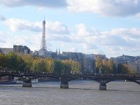 Le Pont des Arts. La Tour Eiffel.Le 10 novembre 2013