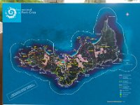 Carte de l Ile  03  - Porquerolles (Hyères) - 83 - Les différents parcours