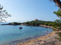 la plage noire du Langoustier 1  145  - Porquerolles (Hyères) - 83 - la plage noire du Langoustier