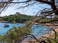 la plage noire du Langoustier 2  146  - Porquerolles (Hyères) - 83 - la plage noire du Langoustier