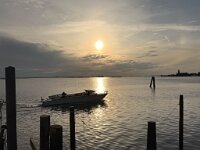 Burano - Italie -Coucher de soleil avant le départ.