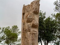 Jordanie - Mont Nébo - Sculpture réakisée par des artistes Italiens commémorant le voyage de Jean-Paul II pour le bimillénaire - 20 novembre 2023