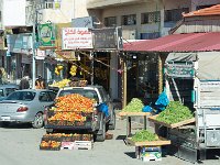 Jordanie - Etals de tomates et de haricots verts (Production locale)