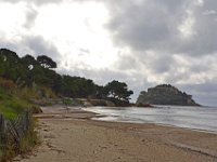 Plage de cabasson 4  Plage de Cabasson, au fond le fort de Brégançon.  Le 05 décembre 2014 sous la pluie.