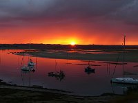 Lever du soleil depuis Pen-Bron  (Loire Atlantique)  29 JUILLET 2012 a 06H56.