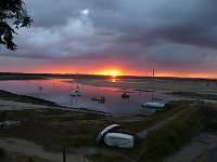 Lever du soleil depuis Pen-Bron  (Loire Atlantique)  29 JUILLET 2012 a 06H58.