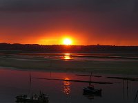 Lever du soleil depuis Pen-Bron  (Loire Atlantique)  29 JUILLET 2012 a 06H59.